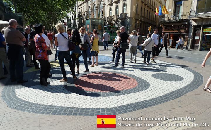 Pavement mosaic by Joan Mro