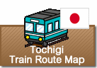 Tochigi Train Route map