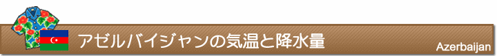 アゼルバイジャンの気温と降水量