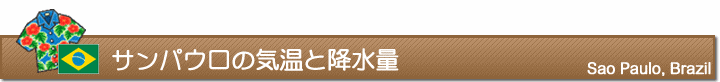 サンパウロの気温と降水量