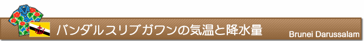 バンダルスリブガワンの気温と降水量