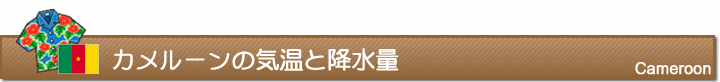 カメルーンの気温と降水量