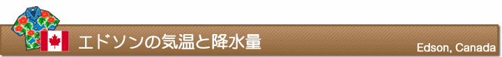 エドソンの気温と降水量