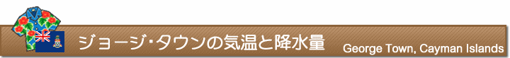ジョージ・タウンの気温と降水量
