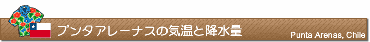 プンタアレーナスの気温と降水量