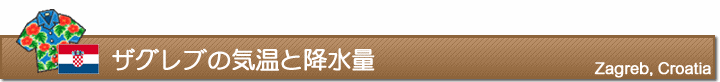 ザグレブの気温と降水量