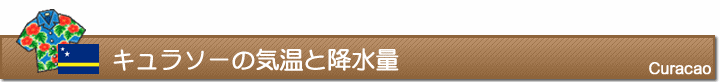 キュラソーの気温と降水量