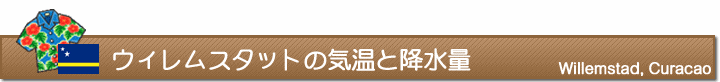 ウィレムスタットの気温と降水量