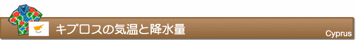 キプロスの気温と降水量