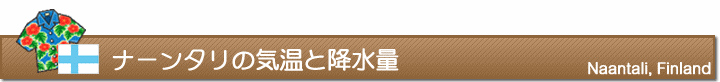 ナーンタリの気温と降水量