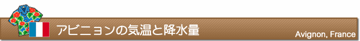 アビニョンの気温と降水量
