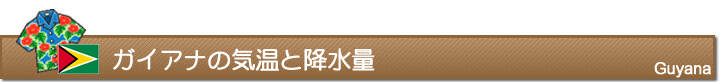 ガイアナの気温と降水量