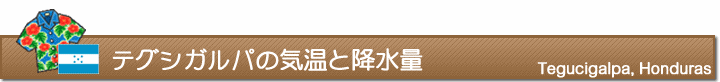 テグシガルパの気温と降水量