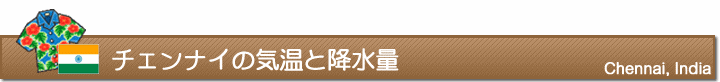 チェンナイの気温と降水量