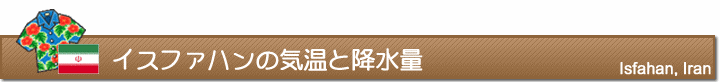 イスファハンの気温と降水量