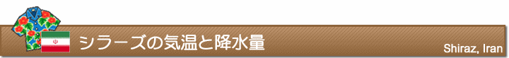 シラーズの気温と降水量
