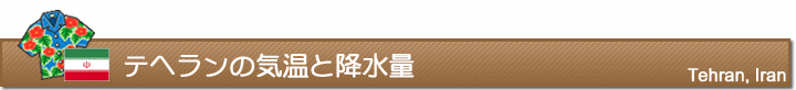 テヘランの気温と降水量