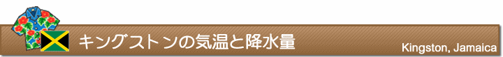 キングストンの気温と降水量