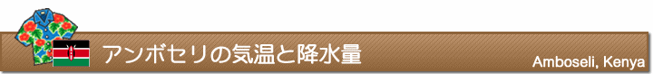 アンボセリの気温と降水量