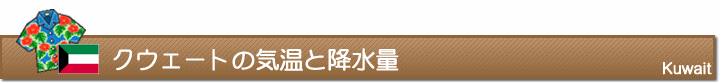 クウェートの気温と降水量