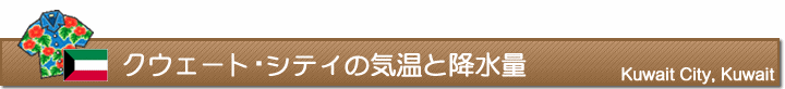 クウェート・シティの気温と降水量