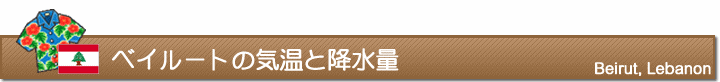 ベイルートの気温と降水量