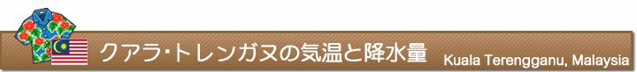 クアラ・トレンガヌの気温と降水量