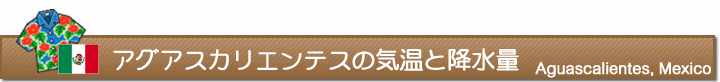 アグアスカリエンテスの気温と降水量