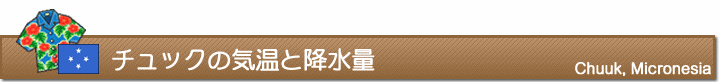 チュックの気温と降水量