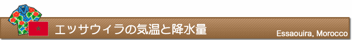 エッサウィラの気温と降水量