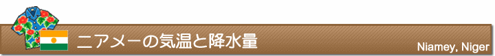 ニアメーの気温と降水量