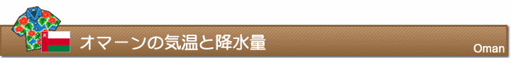 オマーンの気温と降水量