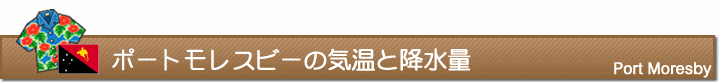 ポートモレスビーの気温と降水量