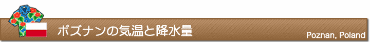 ポズナンの気温と降水量