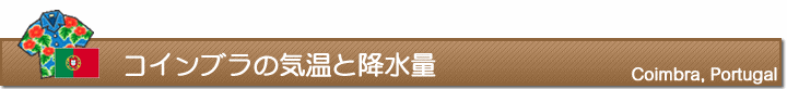 コインブラの気温と降水量