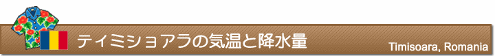 ティミショアラの気温と降水量