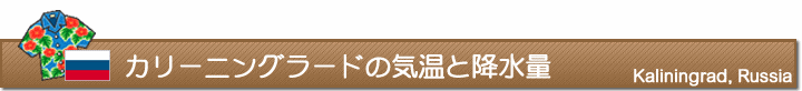 カリーニングラードの気温と降水量