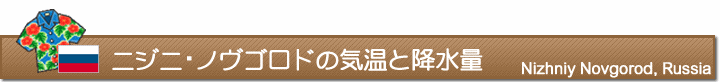 ニジニ・ノヴゴロドの気温と降水量
