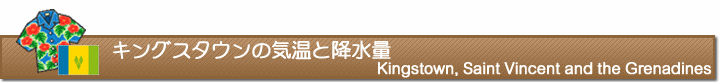 キングスタウンの気温と降水量