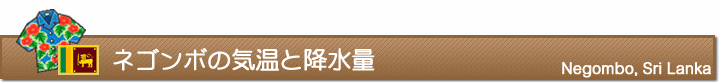 ネゴンボの気温と降水量