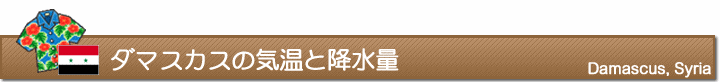 ダマスカスの気温と降水量