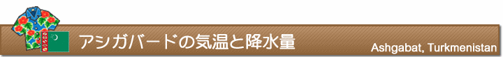 アシガバードの気温と降水量