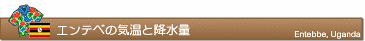 エンテベの気温と降水量