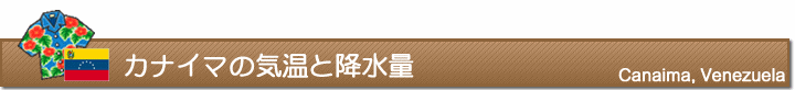 カナイマの気温と降水量