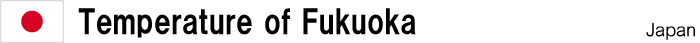 Temperature of Fukuoka