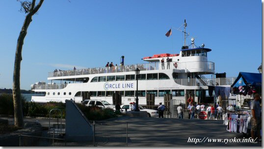 The Statue of Liberty, the ferry for Ellis Island