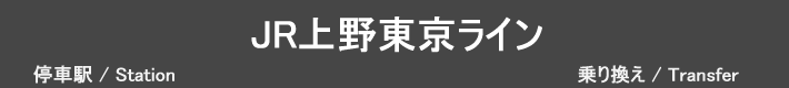 JR上野東京ライン