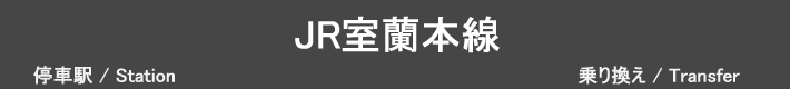 JR室蘭本線（長万部～苫小牧）