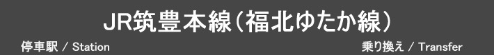 JR筑豊本線（福北ゆたか線）折尾～桂川