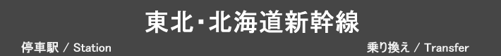 東北・北海道新幹線